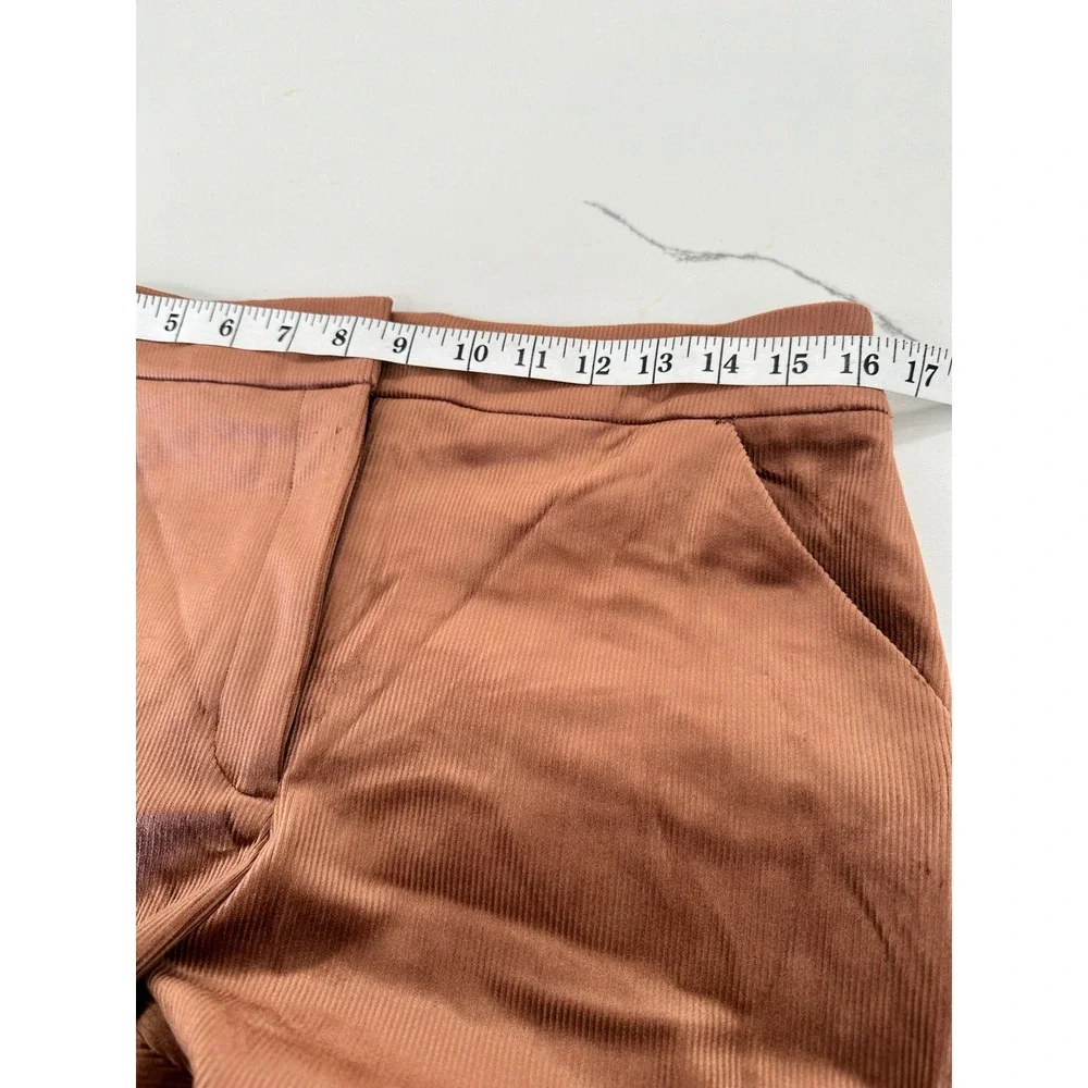 Express Editor High Rise Flare‎ Trouser Brown Corduroy Pants 10R